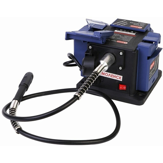 Машина для заточки сверл Диолд, МЗС-03 М, 100 Вт, 6700 об/мин, 48х7.5 мм, посадочный диаметр 10 мм, гибкий вал