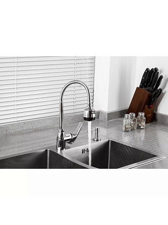 Смеситель для кухни, Frud, гибкий излив, с картриджем, R42055-2