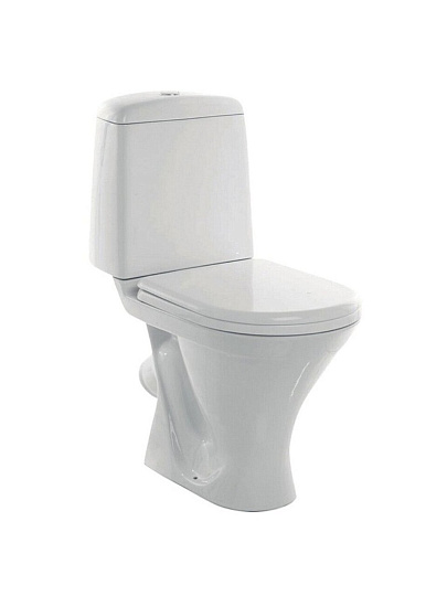 Унитаз-компакт Sanita, Аттика, косой выпуск, сиденье полипропилен, 1 режим