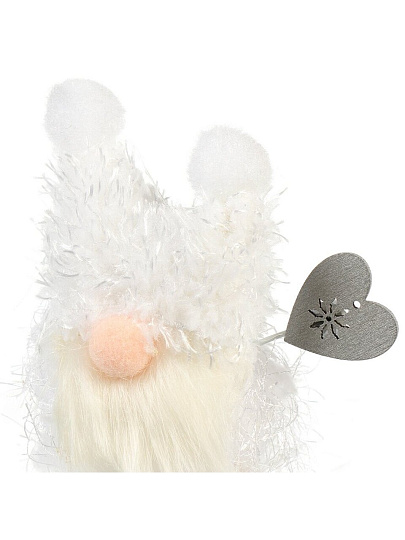 Фигурка декоративная Гномик, 20 см, белая, Y4-8438