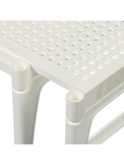 Подставка универсальная, пластик, 2 секции, 31х19.5х17 см, раздвижная, белая, Violet, Ротанг, 750206