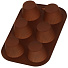 Форма для запекания силикон, 17.5х25.5 см, прямоугольная, 6 кексов, шоколад, Daniks, Savory, Y4-4965 - фото 2