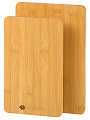 Доска разделочная бамбук, 27х17х1, 24х14х1 см, 2 шт, прямоугольная, Daniks, CB1119S2B