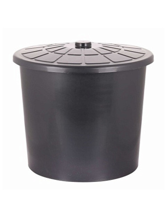 Бак для мусора пластик, 75 л, с крышкой, 58х58х50 см, Альтернатива, М7810