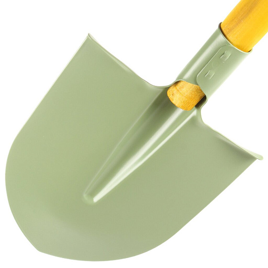 Лопата штыковая, черенок деревянный, с рукояткой, Клевер, окрашенный, Гд