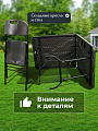 Мебель садовая Дружная семья, стол, 180х74х74 см, 4 стула, 86x50x45 см, C010104 - фото 6
