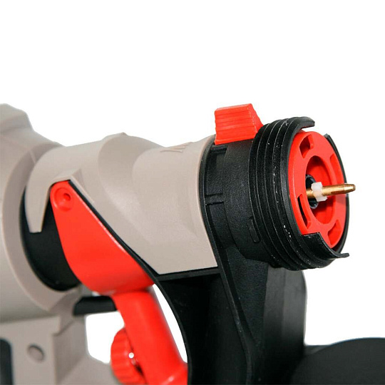 Краскопульт электрический, Crown, CT31013, 0.4 кВт, 0.9 л/мин, 0.8 л, 30 DIN/сек, с нижним бачком, 2.5 мм