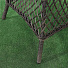 Мебель садовая Green Days, Форео, темно-коричневая, стол, 122х122х75 см, 4 кресла, подушка серо-коричневая, CYH162W-2 - фото 4