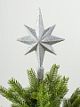 Верхушка на елку Звезда, серебряная, 25х16.5 см, SYSDX332159S - фото 4