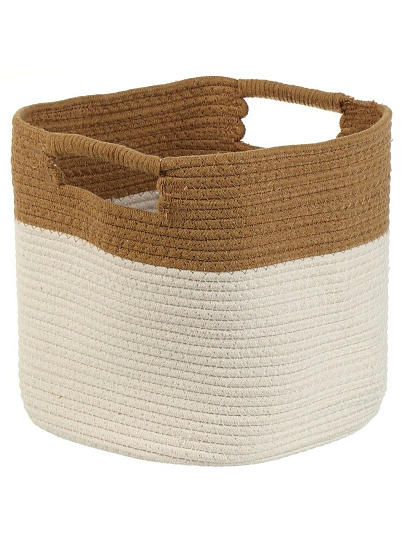 Корзина 26х26х28 см, квадратная, плетеная, с ручками, Y4-8688