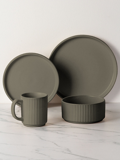 Сервиз столовый керамика, 16 предметов, на 4 персоны, Jewel, Смок, ПС0005-15