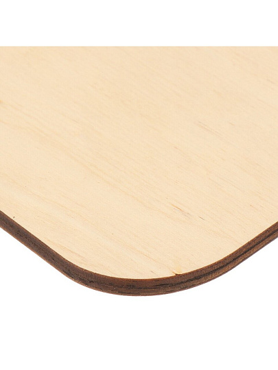 Доска разделочная дерево, 29х21х0.6 см, с ручкой, прямоугольная, Сыр, К-296