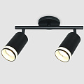 Светильник на основании General Lighting Systems, Башня, 50 Вт, GU10, на 2 лампочки, IP20, d5.5х10х10 см, боковое рассеивание, Спот, черный, 661834 - фото 3