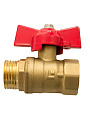 Кран для воды, 3/4&amp;quot;, г-ш, латунь, ручка-бабочка, DN 20, STI - фото 3