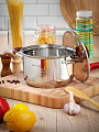 Кастрюля нержавеющая сталь, 3.8 л, крышка стекло, Daniks, Веллингтон, GS-01415-20CA, индукция - фото 9