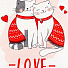 Полотенце «Этель» Cat's love 40х73 см, 100% хл, саржа 190 г/м2, 5482305 - фото 3