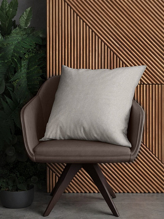 Подушка декоративная, 40х40 см, 100% полиэстер, экрю, Волшебная ночь, 764709