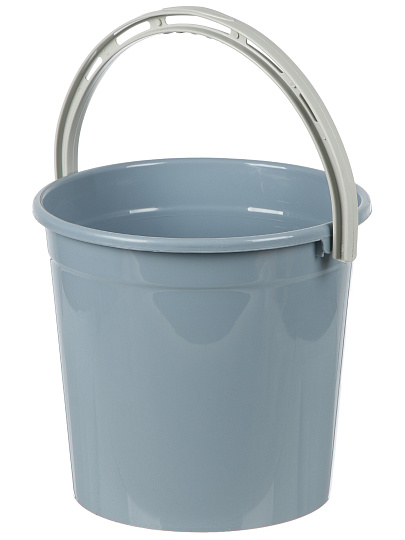 Ведро пластик, 10 л, серо-синее, хозяйственное, Violet, 011049