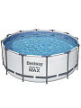 Бассейн каркасный Bestway, 366х122 см, Steel Pro Max, 56420BW, фильтр-насос, лестница, тент, 10250 л, ремкомплект - фото 8
