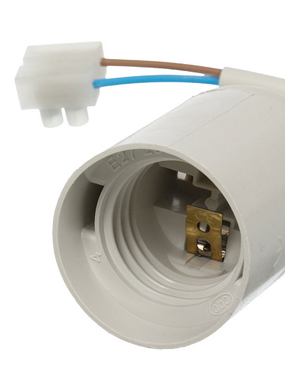 Патрон Е27, подвесной, UNIVersal, термопластик, с клеммной колодкой, 4А, 250В, белый