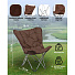 Кресло складное 70х70х92.5 см, Элит, коричневое, ткань, 100 кг, T2022-7061 - фото 8