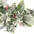 Венок рождественский 40 см, с ягодами, заснеженный, SYHHA-0823075 - фото 2