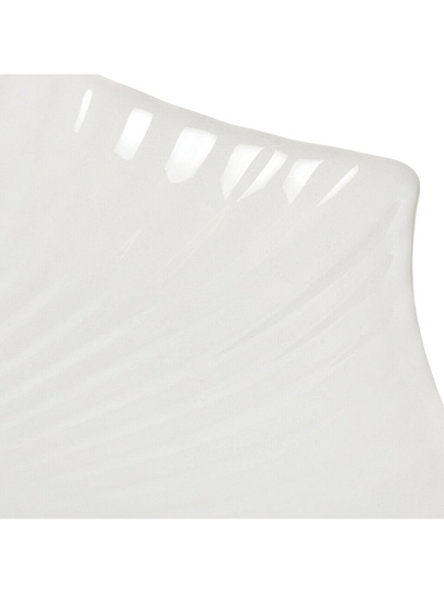 Блюдо керамика, фигурное, 30 см, белое, Грейс, Daniks, Y6-6004