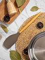 Лопатка кулинарная силикон, навеска, Daniks, Elite Wood, CL04832BC14