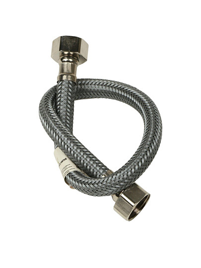 Подводка для воды 1/2"х0.4 м, г-г, сталь, полиамид, AquaLine