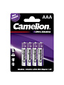 Батарейка Camelion, ААА (LR03, 24A), Ultra Alkaline, щелочная, 1.5 В, блистер, 4 шт, 14985