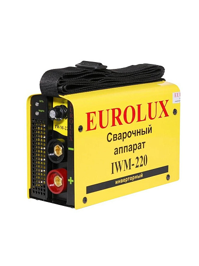 Сварочный аппарат инверторный, Eurolux, IWM220, 7.2 кВт, 220 А, электрод