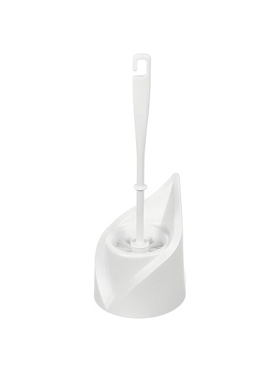 Ерш для туалета Мультипласт, Капля, напольный, пластик, белый, MPG960416/961680