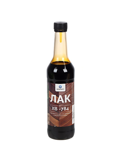 Лак Экокласс, Венге, ХВ-784, глянцевый, для внутренних и наружных работ, 0.5 л
