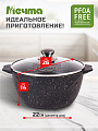 Кастрюля алюминий, антипригарное покрытие, 5 л, крышка стекло, Мечта, Гранит black, 45802 - фото 2