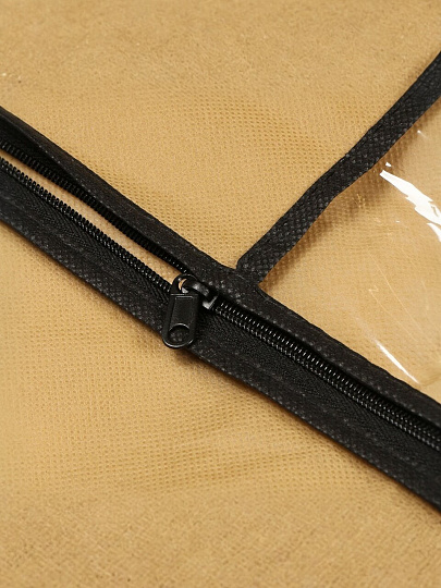 Набор чехлов для одежды 60х137 см, полиэстер, без кармана, 5 шт, коричневый, A290095