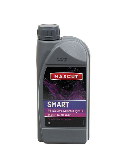 Масло машинное полусинтетическое, для четырехтактного двигателя, 5W30, Maxcut, Smart 4T Semi-Synthetic, 1 л, 850930716