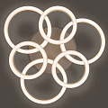 Светильник светодиодный, General Lighting Systems, Centurion-4, 155 Вт, 3000-6500 К, 9850 Лм, IP20, 62х62х13.5 см, декоративный, управляемый, RGB, белый, 800363 - фото 5