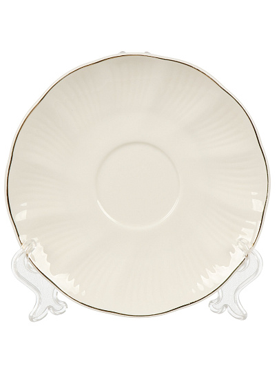 Набор чайный фарфор, 12 предметов, на 6 персон, 230 мл, металлическая подставка, ТМ Глория, Bonjart, 202337, подарочная упаковка