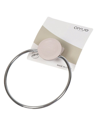 Держатель для полотенец, 23х23.5, металл, пластик, QIYUE, Кольцо, Y9-221