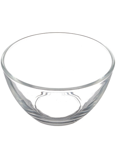 Салатник стекло, круглый, 11х6 см, Гладкий, ОСЗ, 07С1322-66