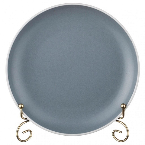 Тарелка десертная, керамика, 20 см, круглая, Pandora Grey, 577-119