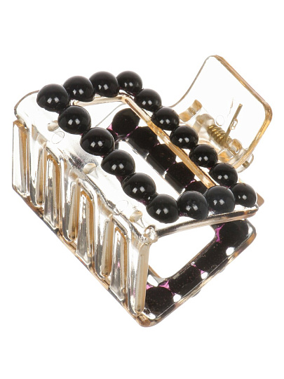 Заколка квадртаная с жемчугом, 5см, A110110