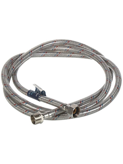 Подводка для воды 1/2&quot;х2 м, г-ш, сталь, полимер, Stemix