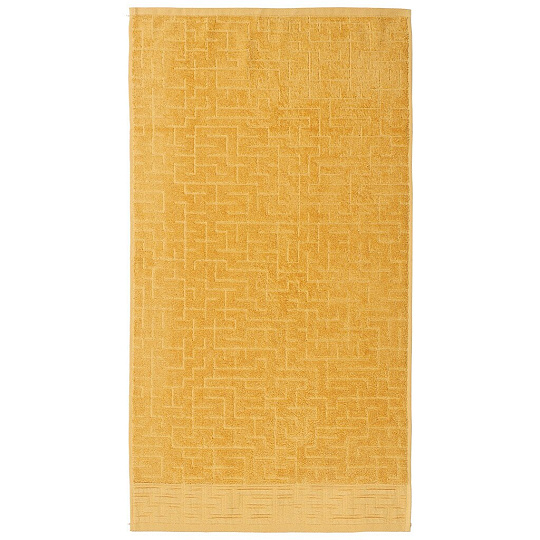 Полотенце банное 70х140 см, 100% хлопок, 541 г/м2, Galiha Jacquard, Anilsan, желтое, Турция, 209170140