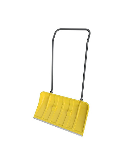 Скрепер для снега пластик, с алюминиевой планкой, 440х796х1336 мм, черенок стальной, с колесами, Цикл, Iceland Expert, 8143-00