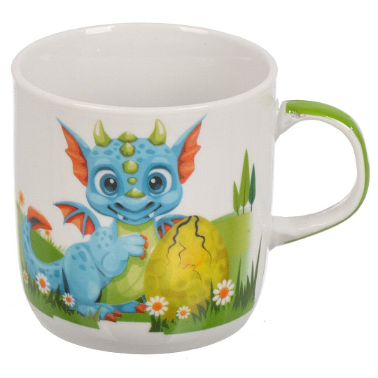 Набор посуды керамика, 3 шт, Дракоша, тарелка 17.5 см, салатник 15 см, кружка 230 мл, Daniks, C902