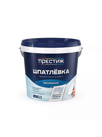 Шпатлевка Престиж, акриловая, финишная, белая, 1.5 кг