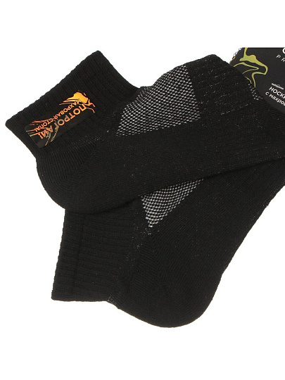 Носки для мужчин, Oemen, черные, р. 25, с махровой стопой, PM252