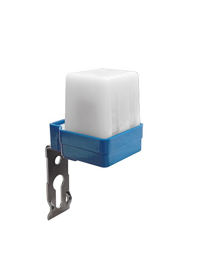 Датчик освещенности настенный, 1200 Вт, IP44, 8-30 лк, 6 А, белый, IONICH, 2197