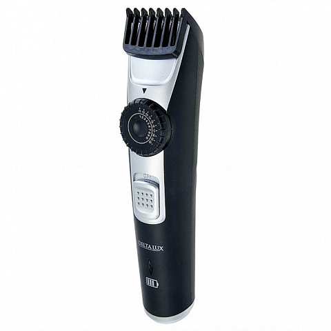Машинка для стрижки волос и бороды, Delta Lux, DE-4208A, аккумуляторная, 2 Вт, черная, 2 в 1